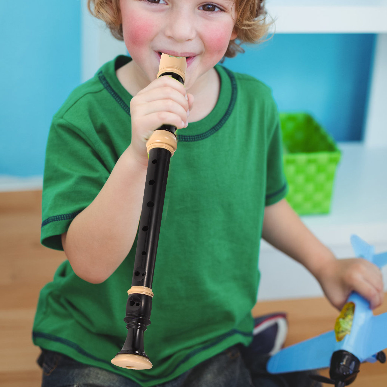 Musical Instrument Recorder - 1Set 8 Hole Resin Recorder Flute
