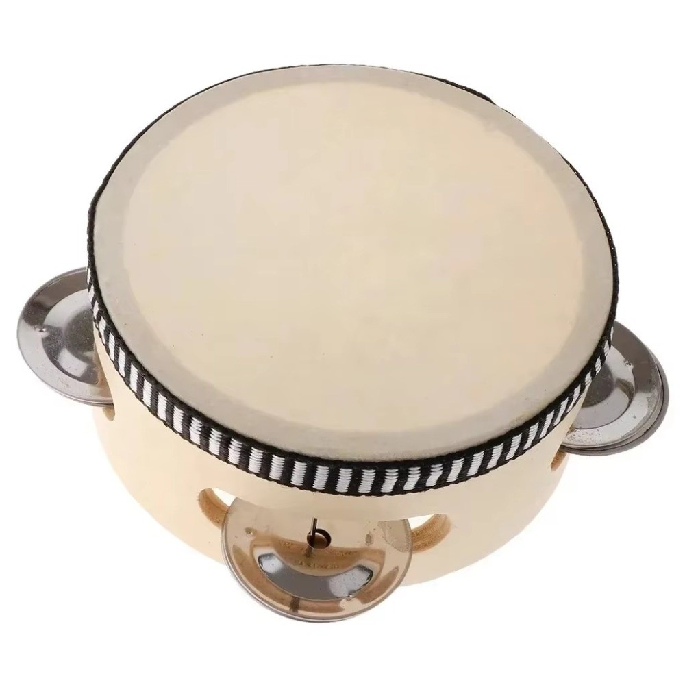 Tambourine Hand Drum - 4/6/8/10 Inch Hand Held Drum Metal