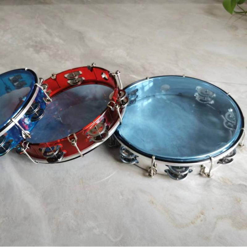 Tambourine Hand Drum - Adjustable Tambourine Colorful Tunable Hand Held