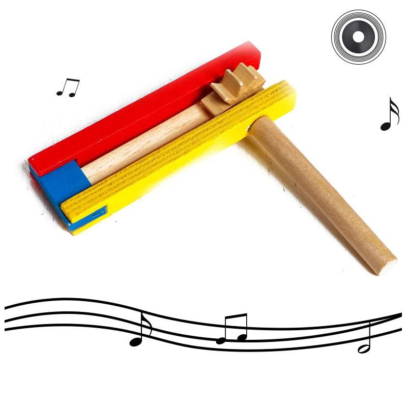 Musical Instrument Clapper - 1Pc Wooden Clapper Kids Rhythm Wood