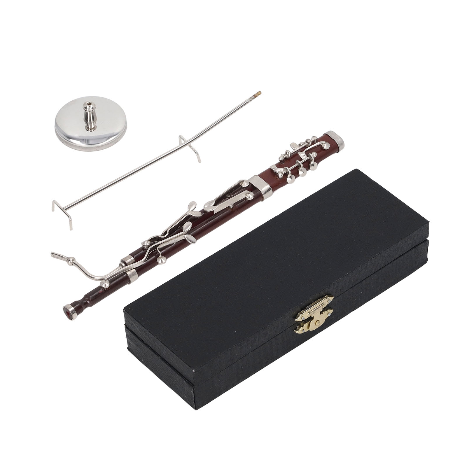 Musical Instrument Bassoon - Miniature Bassoon Replica with Stand and