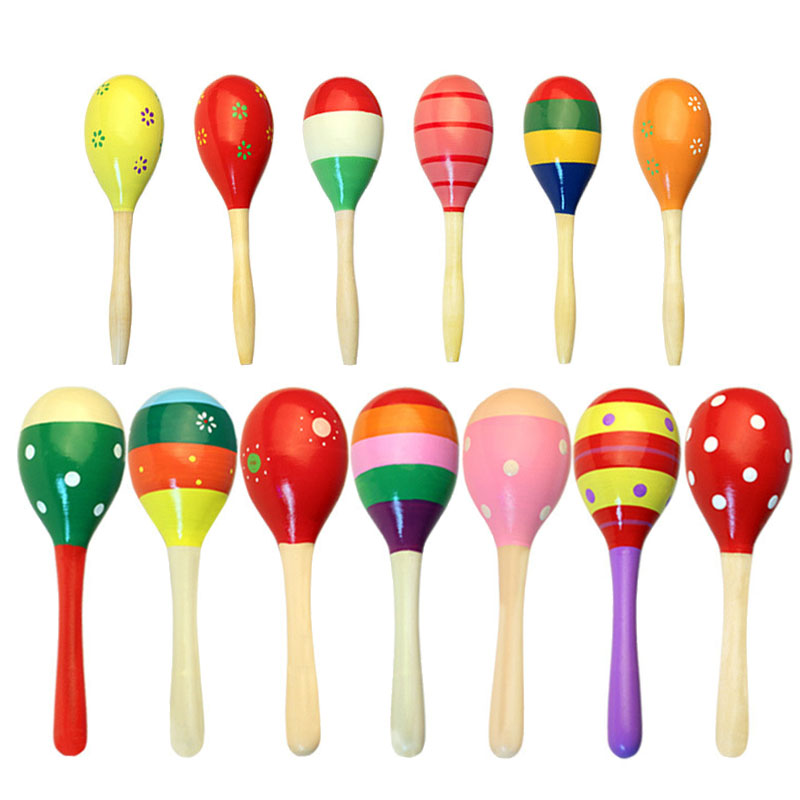 Musical Instrument Qin - Sand Hammer Wooden Children Orff Instruments