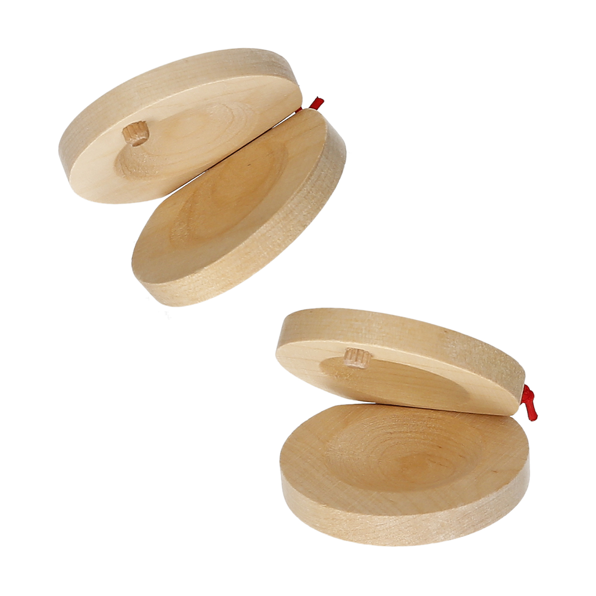 Musical Instrument Clapper - Musical Instrument Pair of Castanets Wooden