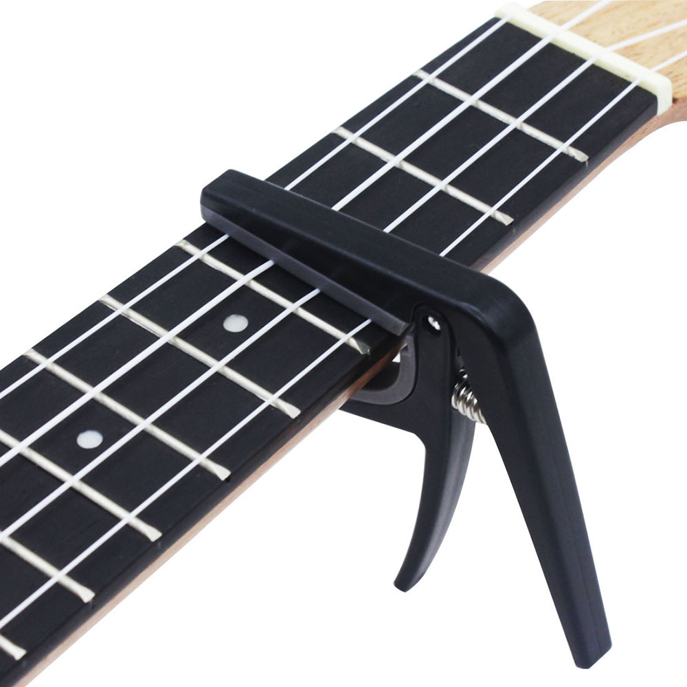 Musical Instrument Hawaii - Professional Black Ukulele Capo Change Tuner