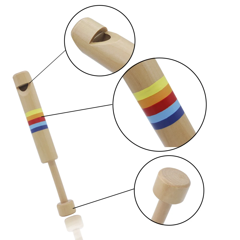 Musical Instrument Recorder - Pull-Out Recorder Wooden Small Whistles Sliding