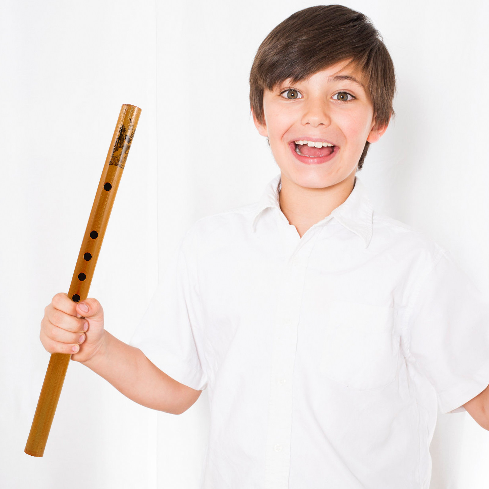 Musical Instrument Recorder - Beginner Vertical Flute 33Cm Bamboo Student