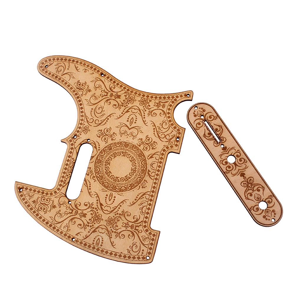 Musical Instrument Guitar - Handmade Maple Guitar Pickguard Wood Color