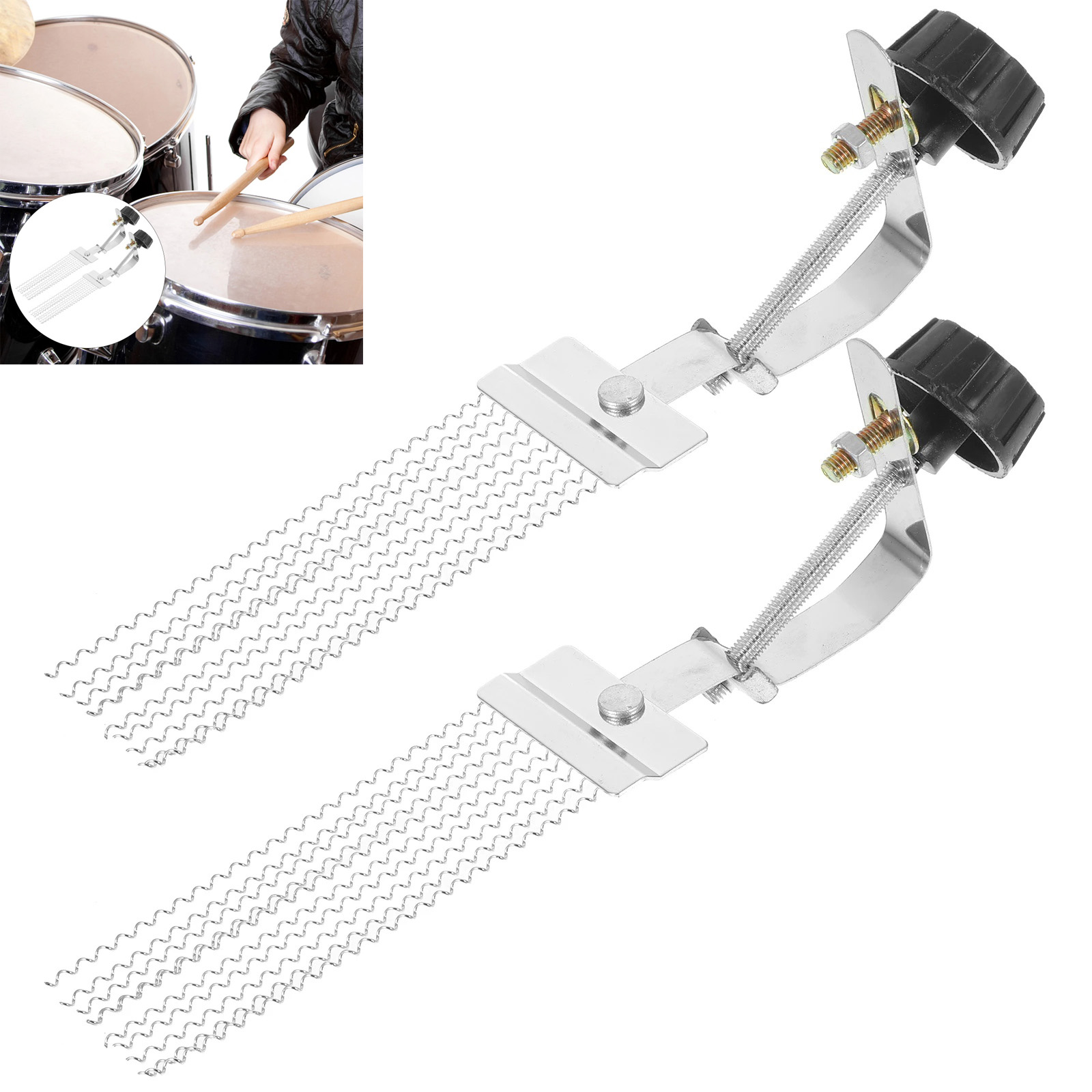 Musical Instrument Qin - 1/2pcs Half Design Steel Iron Snare