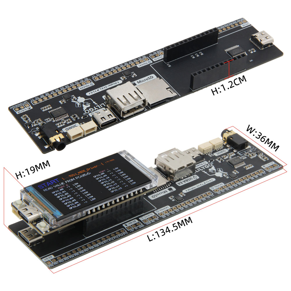 T-Display-S3 MIDI Shield Devel - Musical Instrument Digital Interface recension och pris
