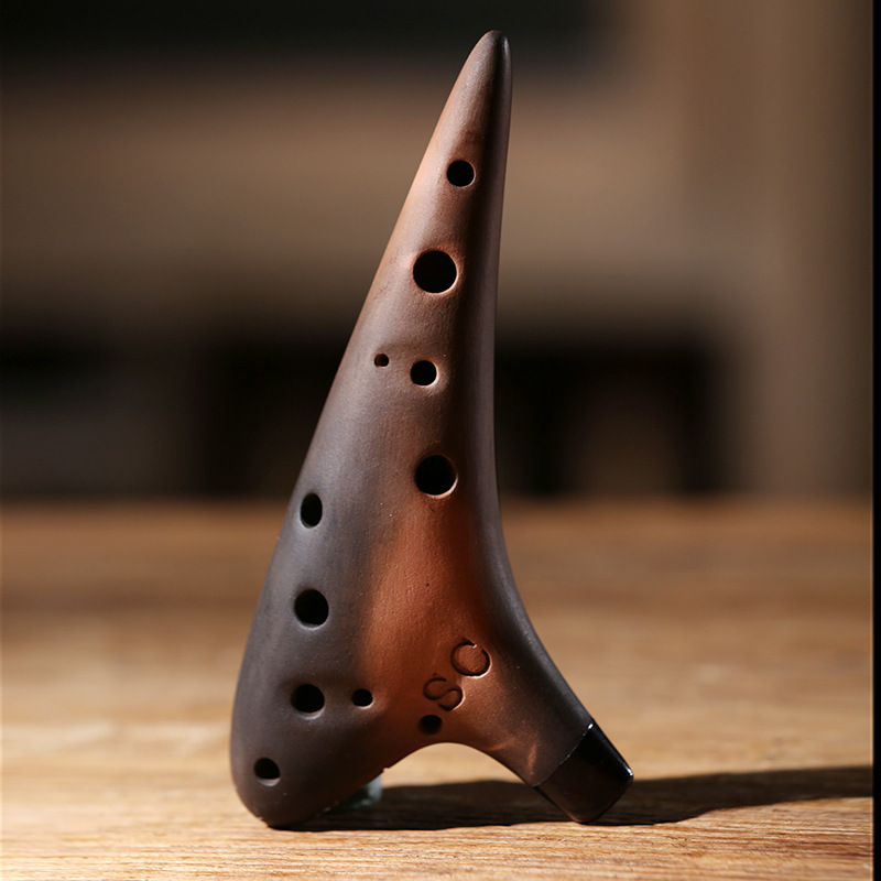 Purple Clay Ceramic Ocarina AC - Musical Instrument Qin recension och pris