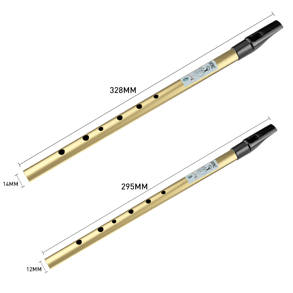 NAOMI Tin Whistle D Key Brass  - Penny Whistle D recension och pris