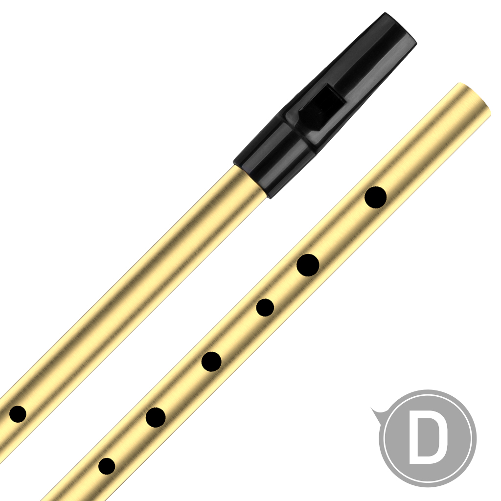 NAOMI Tin Whistle D Key Brass  - Penny Whistle D recension och pris