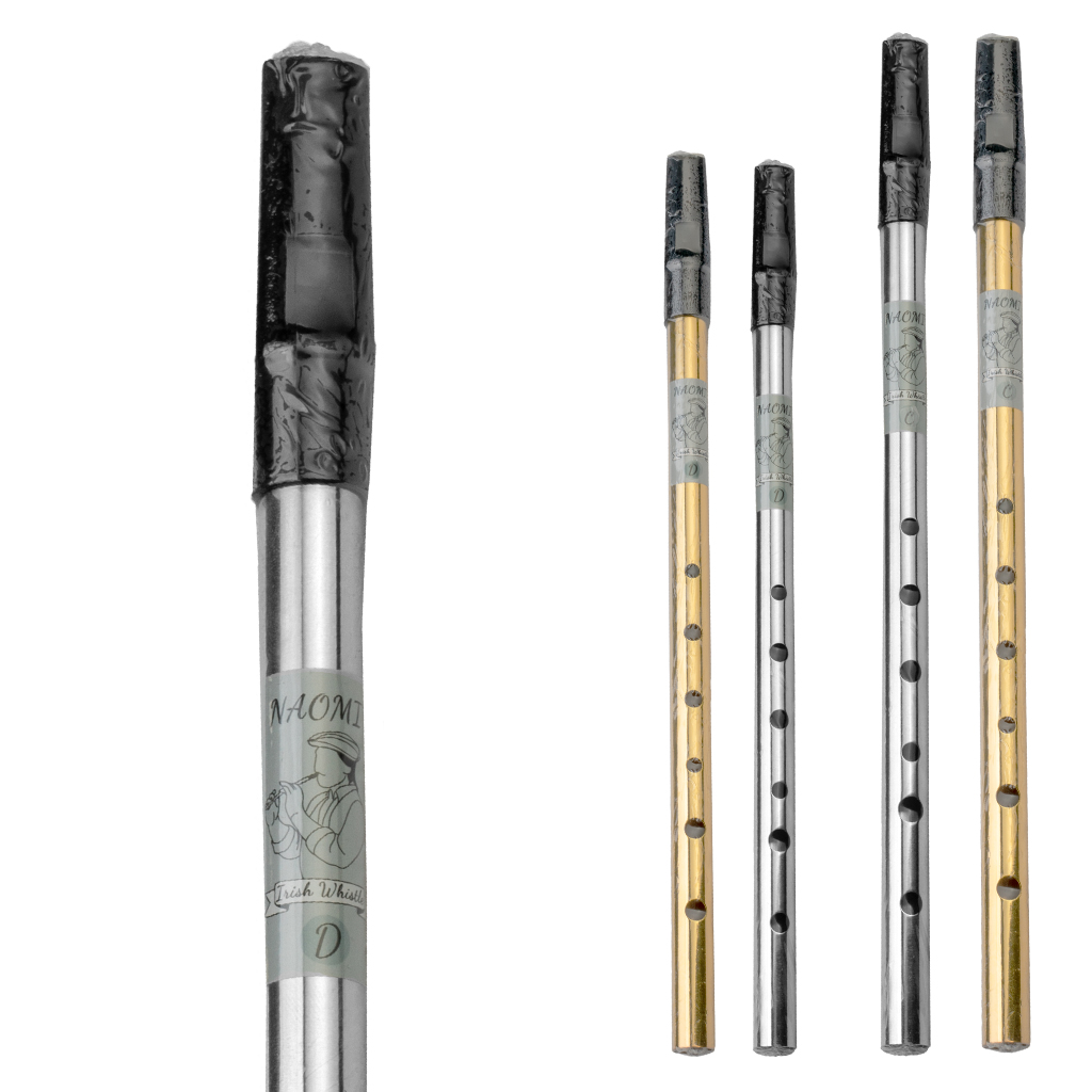 NAOMI Tin Whistle D Key Brass  - Penny Whistle D recension och pris