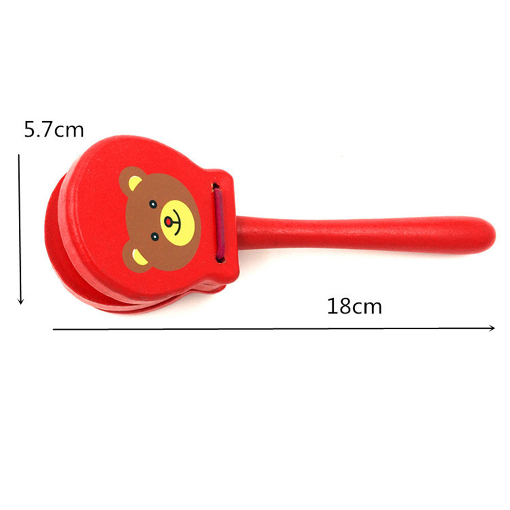3Pcs Wooden Castanets Hand Cla - Musical Instrument Clapper recension och pris
