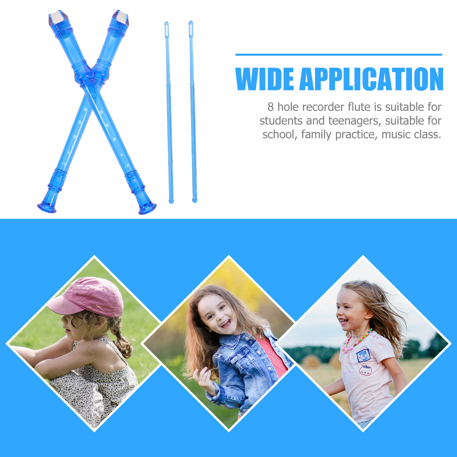 2Pcs Soprano Recorder 8 Holes  - Musical Instrument Recorder recension och pris