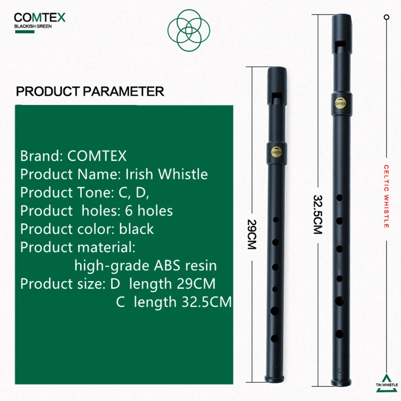 1Pcs High Quality Ireland COMT - Penny Whistle D recension och pris