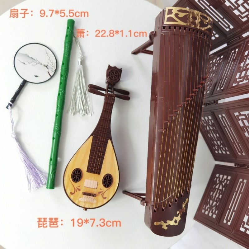 Antique Doll Accessories Chine - Musical Instrument Xiao recension och pris