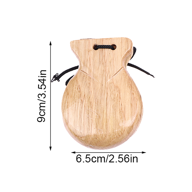2Pcs Wooden Spanish Castanets  - Musical Instrument Clapper recension och pris