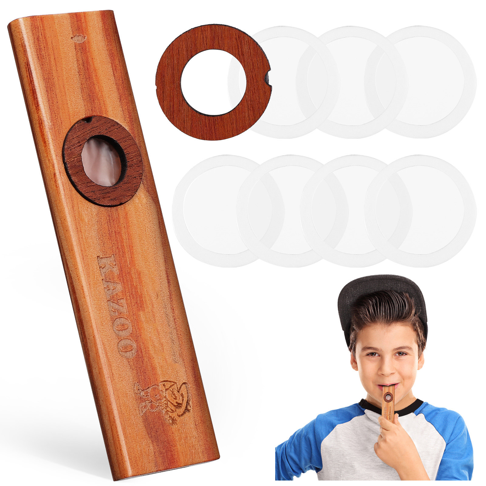 1Set Wood Kazoo Musical Instru - Musical Instrument Ukulele recension och pris