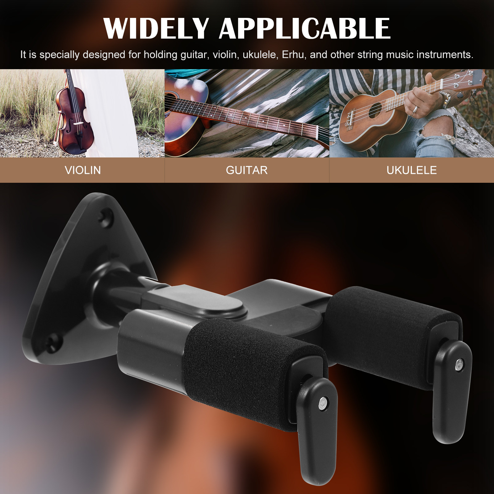 1Set Guitar Wall-Mounted Hange - Musical Instrument Ukulele recension och pris