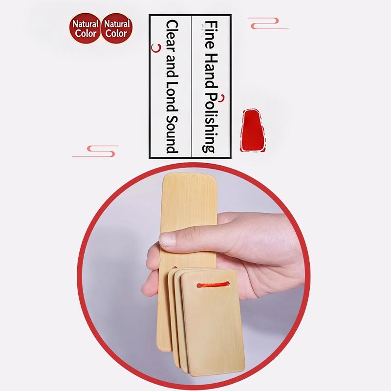 Children Small Bamboo Clapper  - Musical Instrument Clapper recension och pris