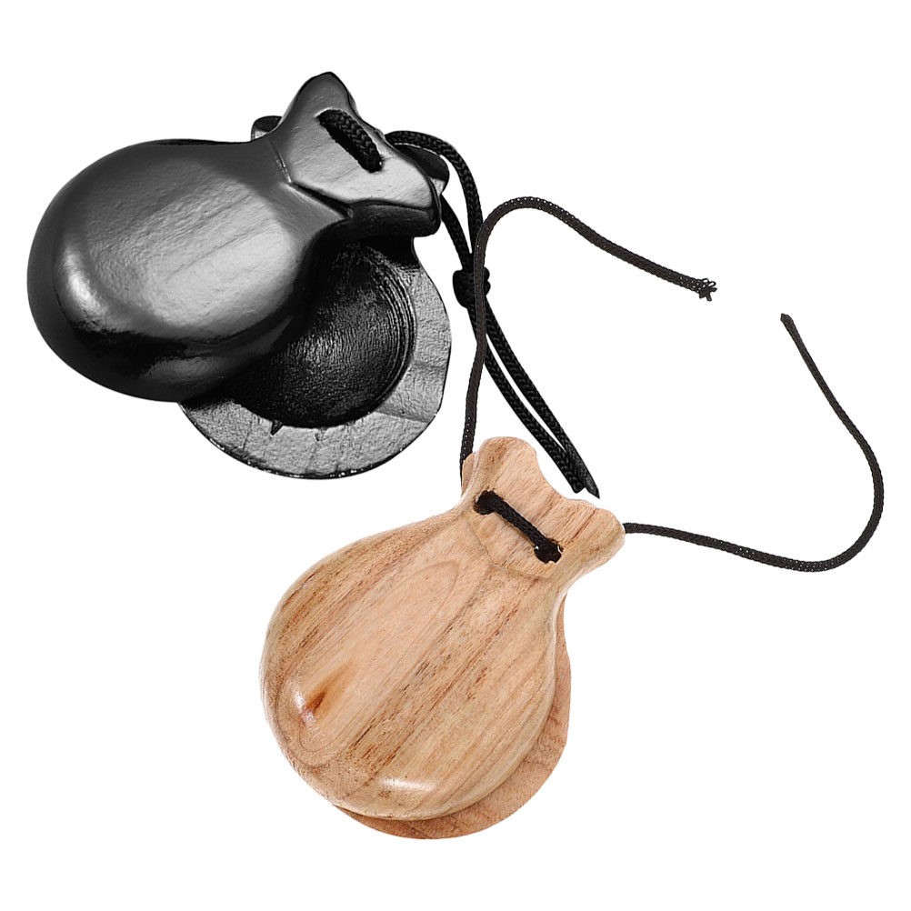 2Pcs Spanish Castanets Wooden  - Musical Instrument Clapper recension och pris