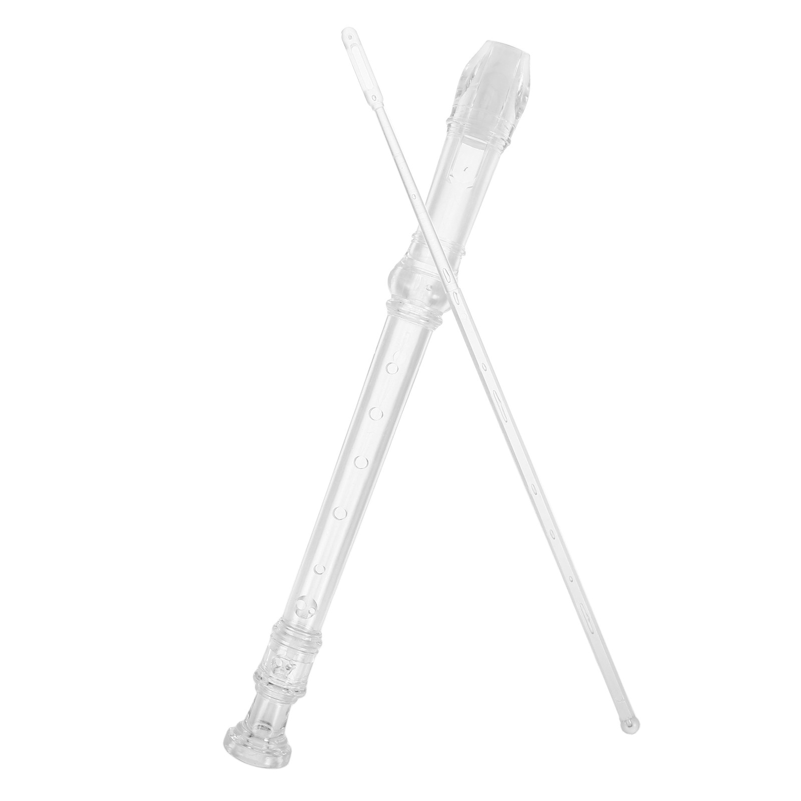 1Set 8-Hole Transparent Sopran - Musical Instrument Recorder recension och pris