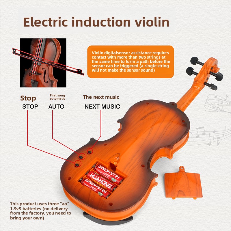 Acoustic Violin Toys Adjustabl - Musical Instrument Qin recension och pris