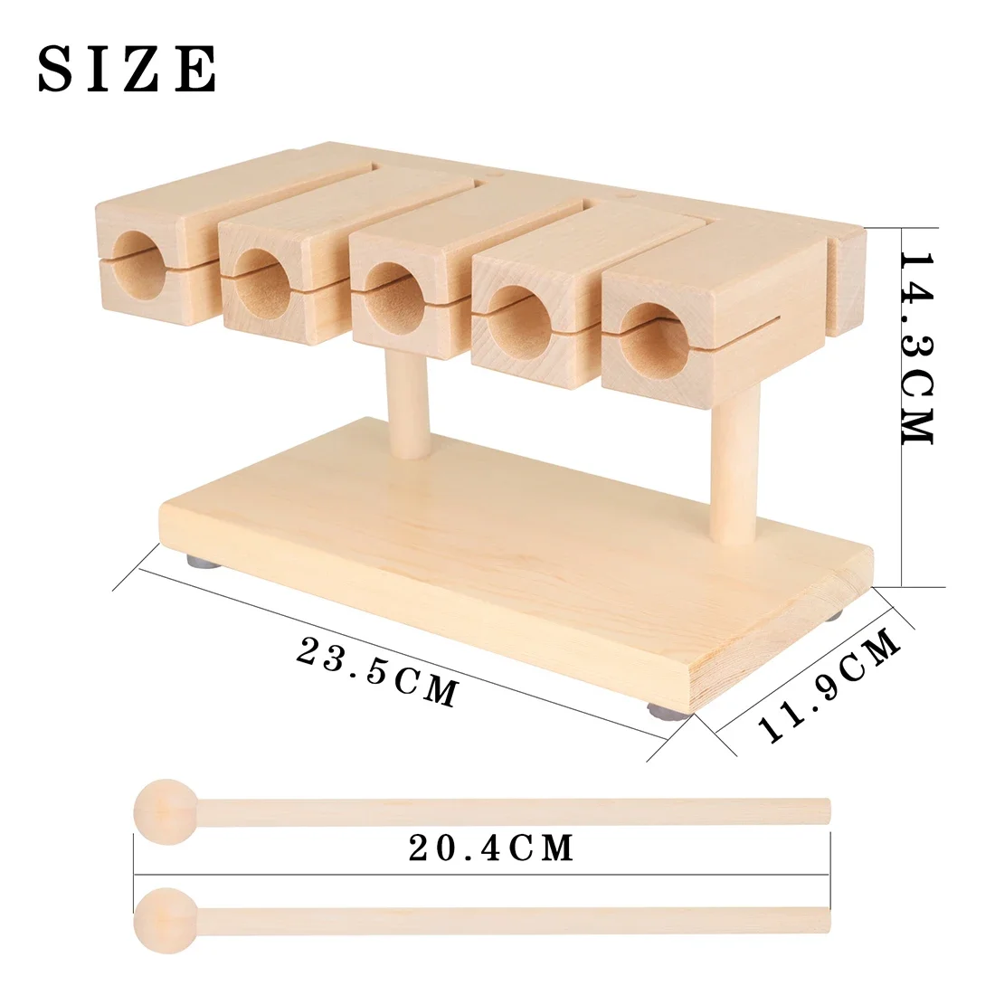 IRIN Orff Clappers Wooden Fish - Musical Instrument Clapper recension och pris