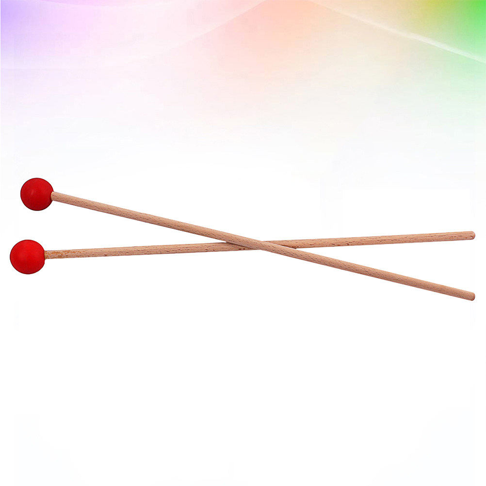 1Pair Large Drum Mallets Wood  - Musical Instrument Qin recension och pris