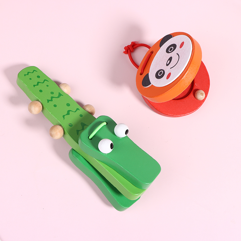 1Pc new Kids Cartoon Wooden Cr - Musical Instrument Clapper recension och pris