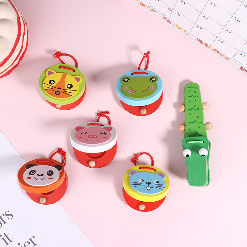 1Pc new Kids Cartoon Wooden Cr - Musical Instrument Clapper recension och pris