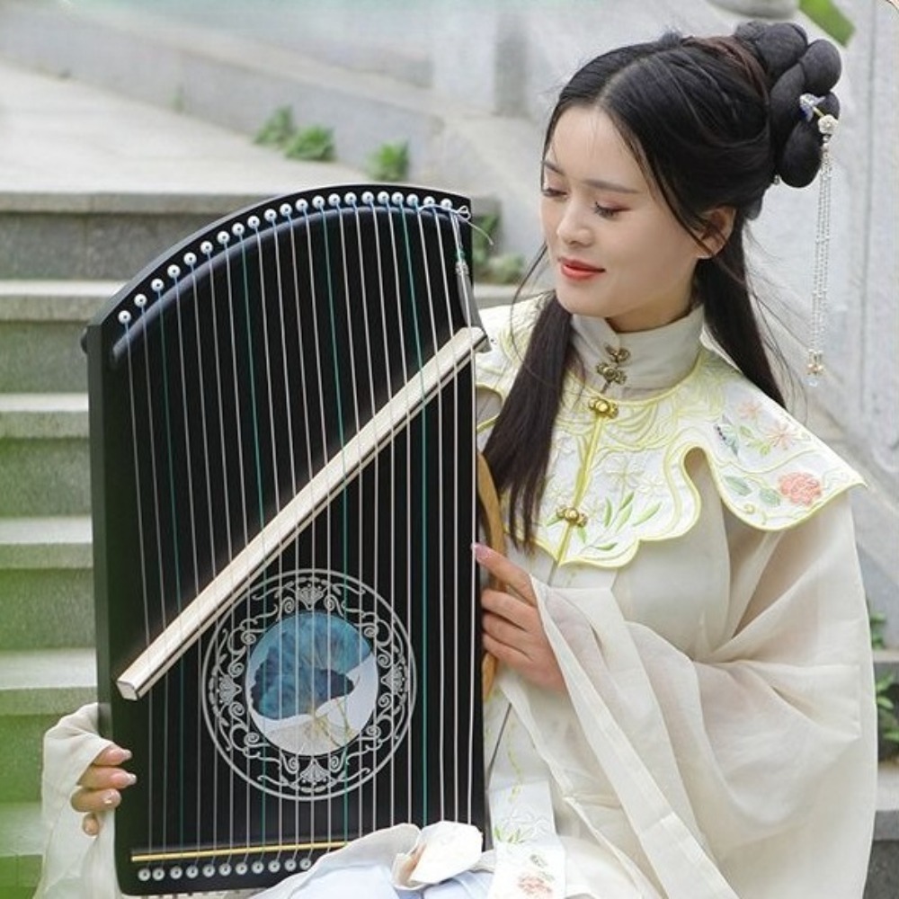 Wooden 21-string Mini Guzheng  - Musical Instrument Guzheng recension och pris
