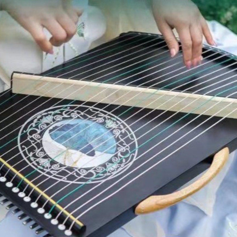 Wooden 21-string Mini Guzheng  - Musical Instrument Guzheng recension och pris