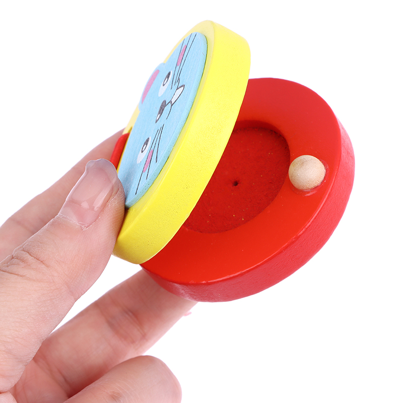 1Pc Kids Cartoon Wooden Crocod - Musical Instrument Clapper recension och pris