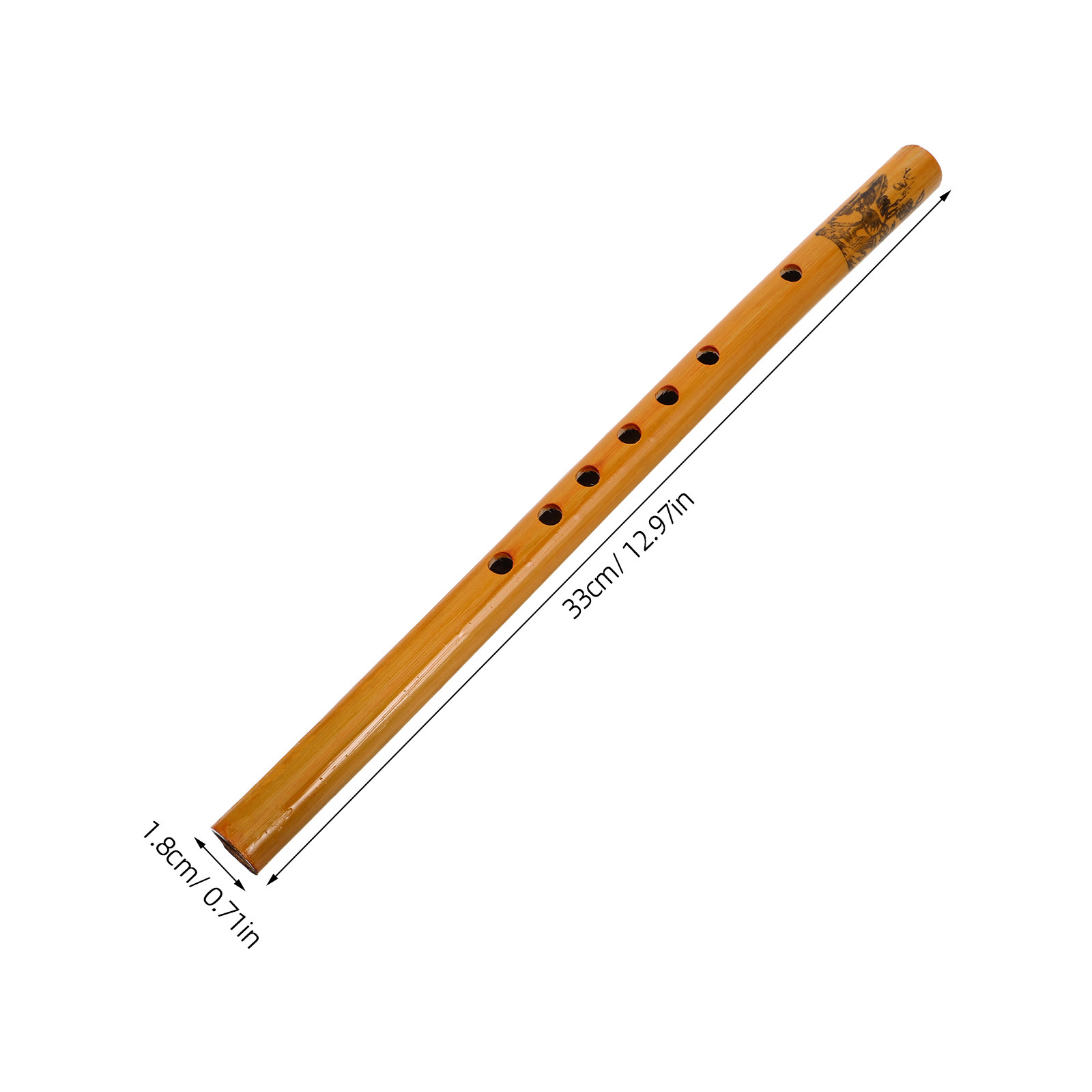 33Cm Student Vertical Bamboo F - Musical Instrument Recorder recension och pris
